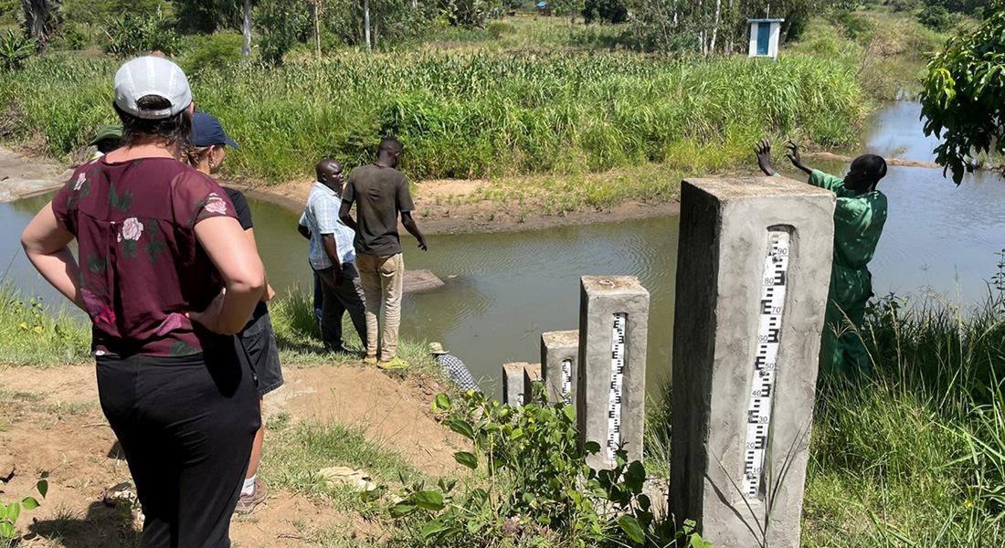 Gauging station Oru river