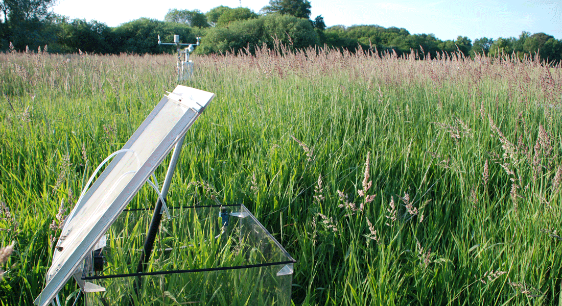 Measurement of greenhouse gas fluxes in Denmark. Photo IGN, Bo Elberling.